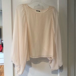 Light pink blouse.